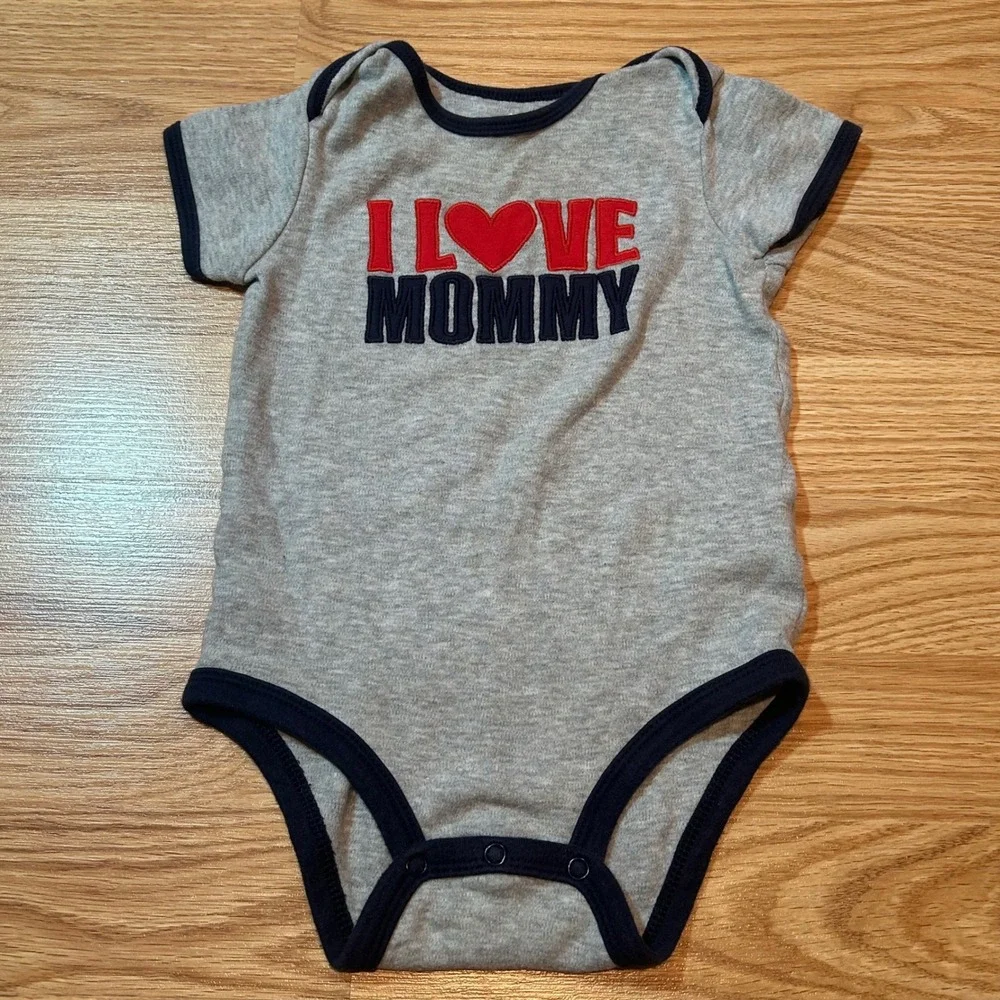 Carters Baby Boy Bodysuit Lot of‎ 4 Blue Red Green Grey 18M 24M Striped Graphic